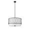 Z-Lite Dalton 4 Light Pendant, Matte Black & White 198-24MB - alternate 8
